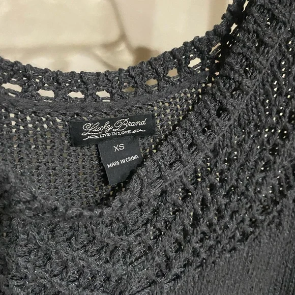 Lucky Brand Women's Black Knit Sweater- XS - Picture 2 of 4